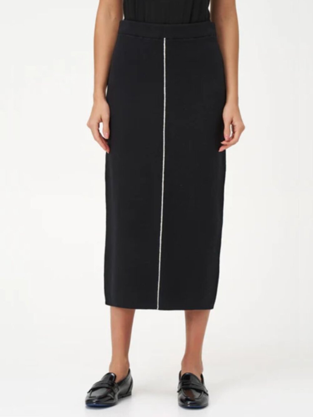 White Lines Sweater Skirt